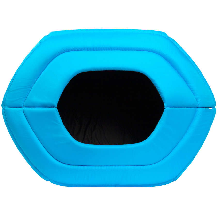 Домик для собак и кошек AiryVest размер M, 60x29x42 см, голубой