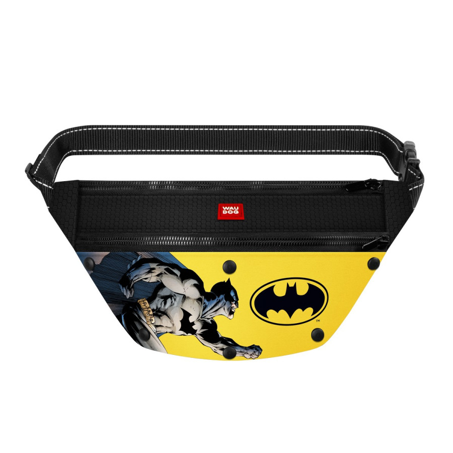 Поясная сумка-бананка WAUDOG с рисунком «Бэтмен 1» для корма и аксессуаров