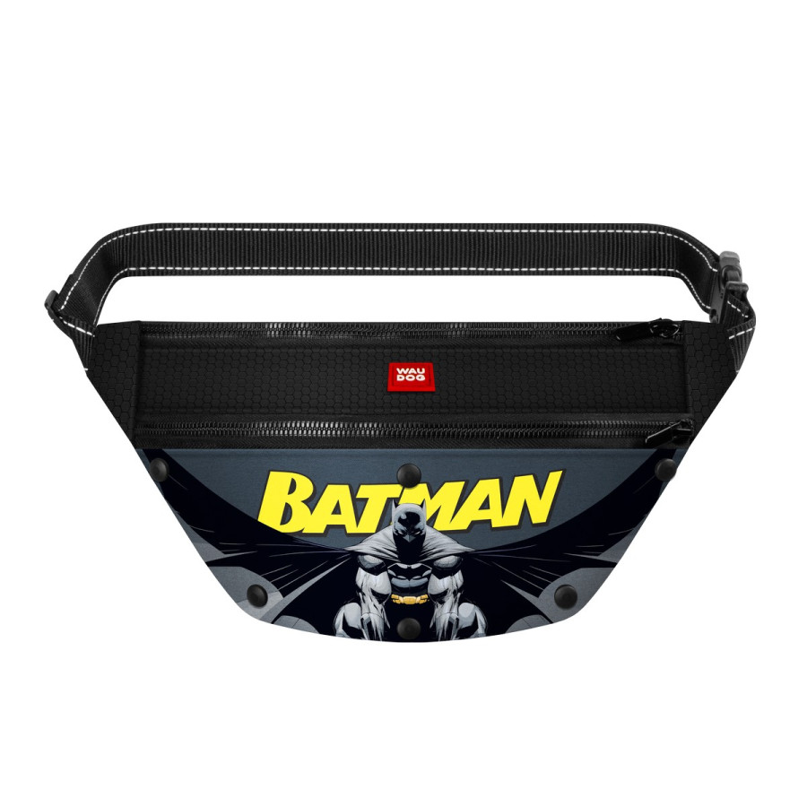Поясная сумка-бананка WAUDOG с рисунком «Бэтмен 2» для корма и аксессуаров