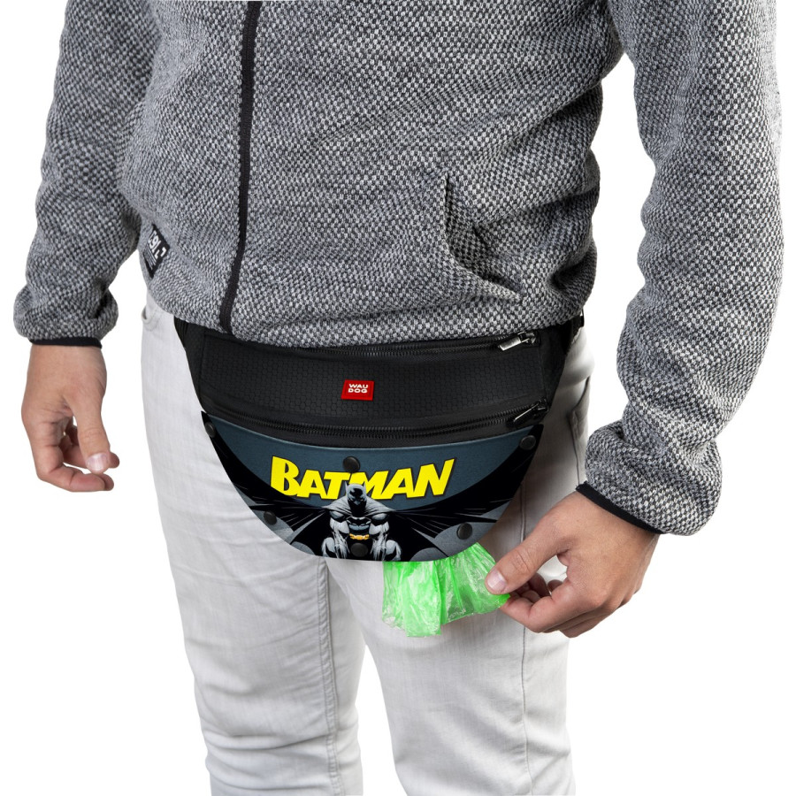 Поясна сумка-бананка WAUDOG з малюнком «Бетмен 2» для корму та аксесуарів