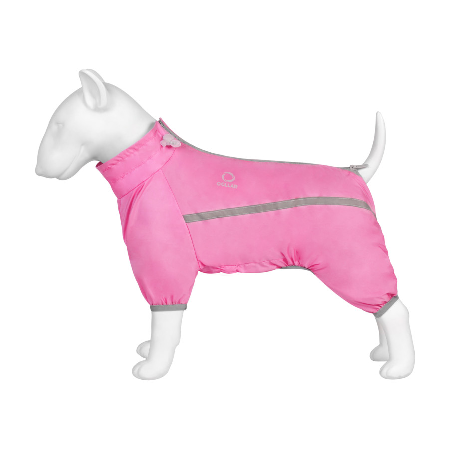 Вітровка для собак з нейлоновою підкладкою, рожевий