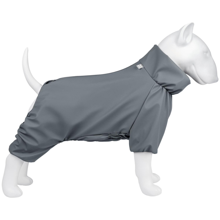 Дощовик для собак WAUDOG Clothes, водонепроникний, сірий