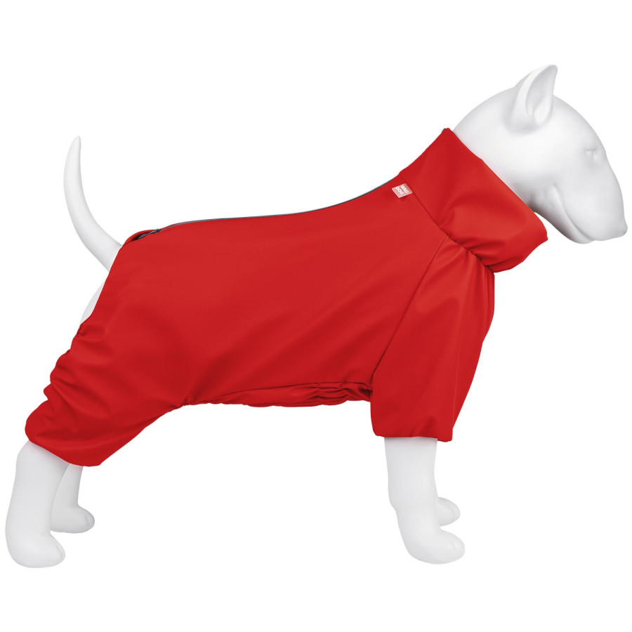 Дощовик для собак WAUDOG Clothes, водонепроникний, червоний