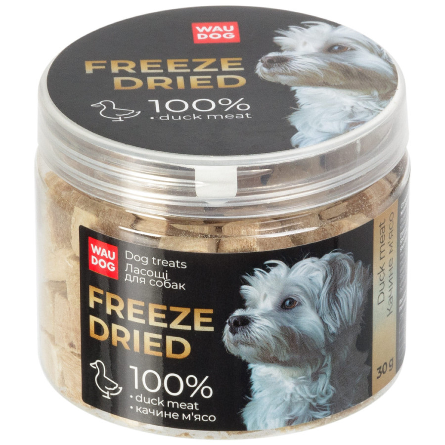 Лакомство для собак WAUDOG Treats Freeze dried Утиное мясо, 30 г