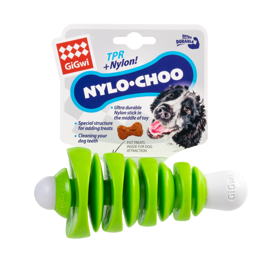 Іграшка для собак Кістка Стікбон GiGwi Nylo-choo, нейлон, гума, 15 см