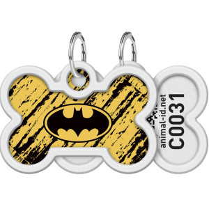 Адресник для собак і котів металевий WAUDOG Smart ID з QR паспортом, малюнок 