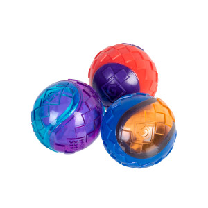 Іграшка для собак Три м'ячі з пищалкою GiGwi Ball, гума, 5 см