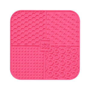 Коврик для слизывания WAUDOG Silicone, 190х190х10 мм, розовый