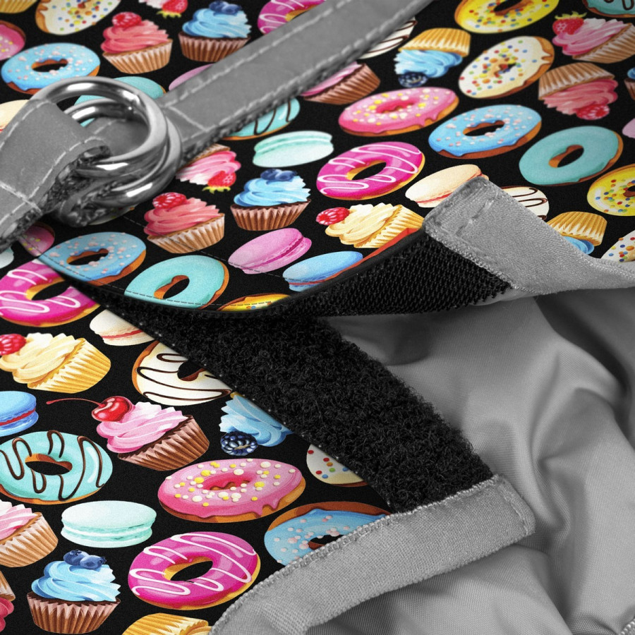 Harness WAUDOG Clothes with QR tag, pattern "Donuts"