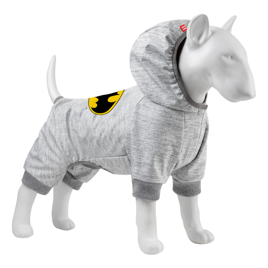 Комбінезон для собак WAUDOG Clothes, малюнок "Бетмен лого", софтшелл