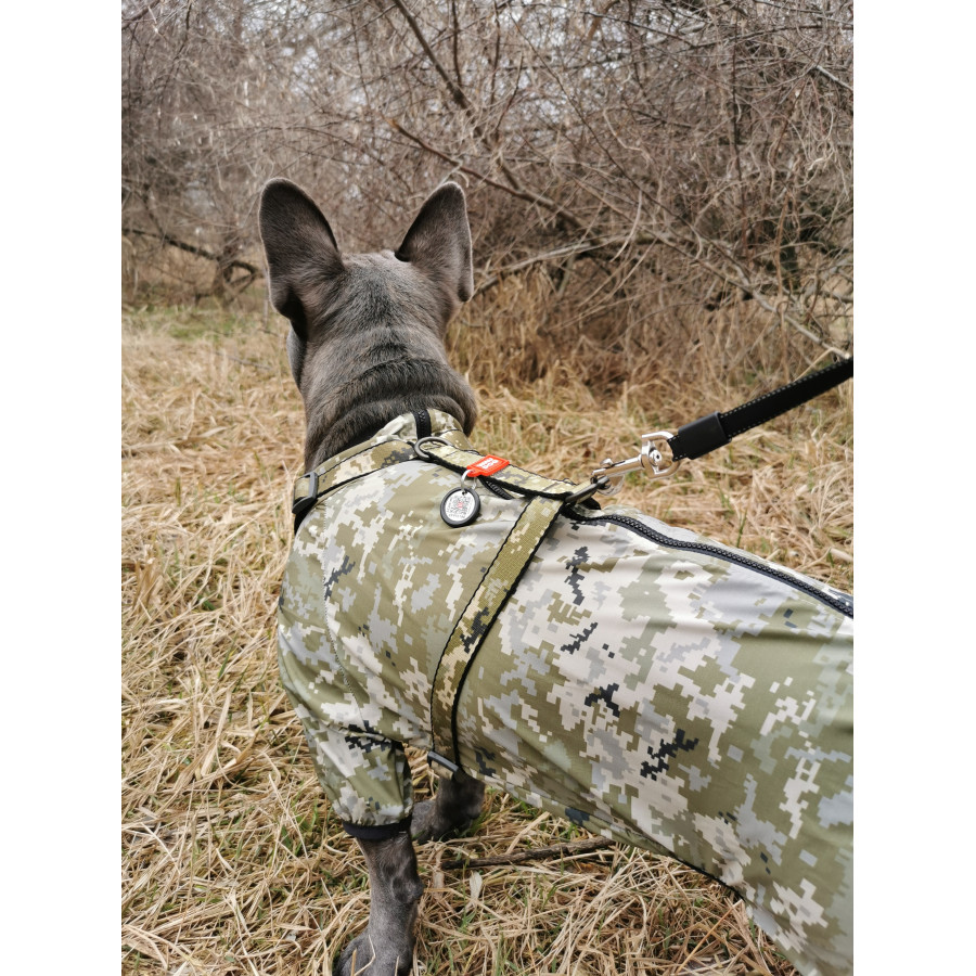 Ветровка для собак WAUDOG Clothes, рисунок "Милитари"