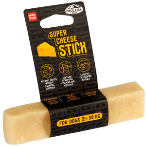 Лакомства для собак WAUDOG Superfood Сырная палочка, размер М, 75 г, 25-30 кг