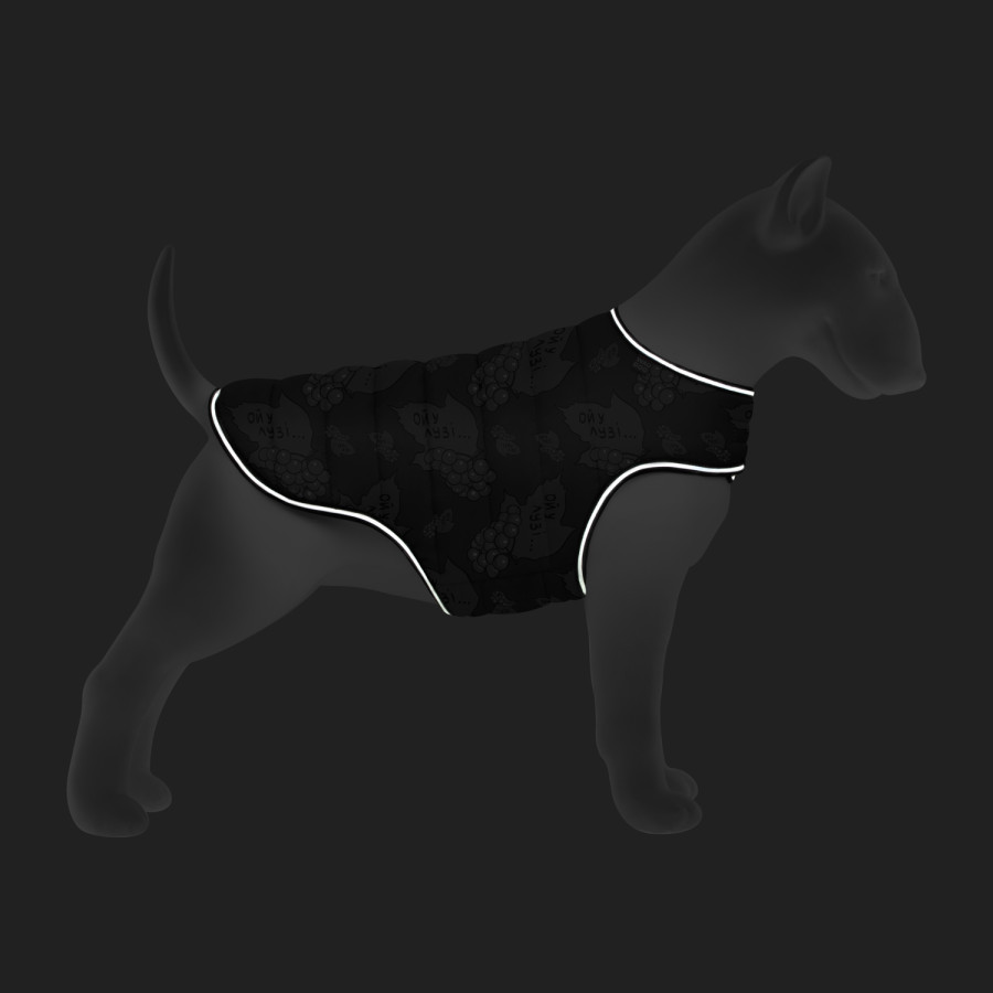 Курточка-накидка для собак WAUDOG Clothes, рисунок "Калина"