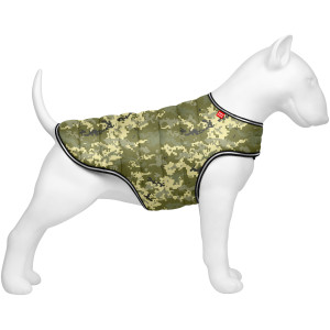 Курточка-накидка для собак WAUDOG Clothes, рисунок "Милитари"