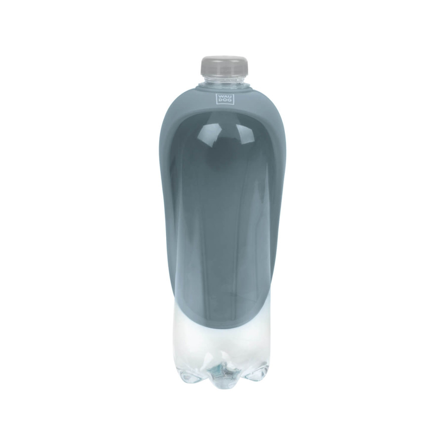 Поїлка-насадка на пляшку WAUDOG Silicone, 165х90 мм, сіра