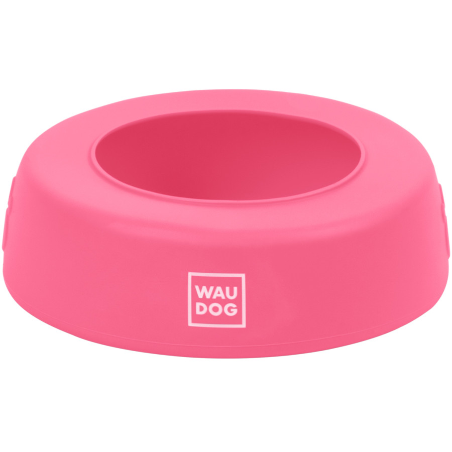 Миска-непроливайка WAUDOG Silicone, 1000 мл, рожева
