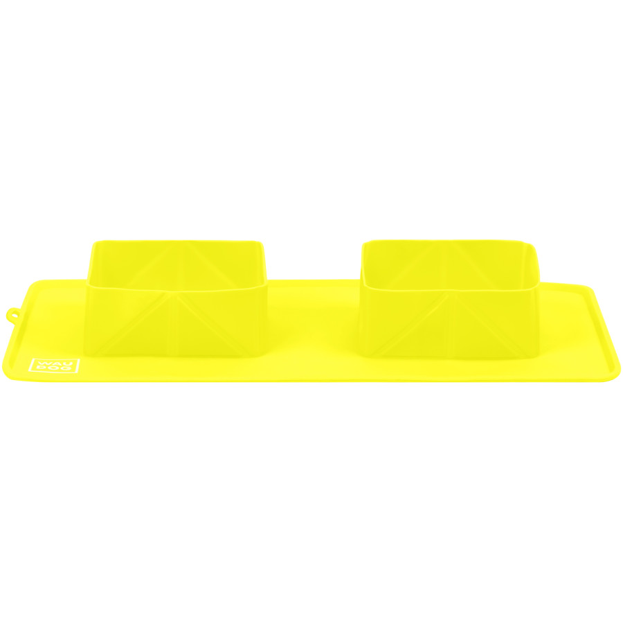 Миска складана WAUDOG Silicone, 385х230х50 мм, жовта