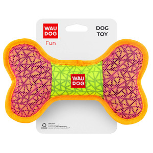 Іграшка для собак WAUDOG Fun, "Кістка", Рожева
