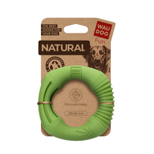 Іграшка для собак WAUDOG Fun Natural Кільце, біорозкладна гума, діаметр 12 см