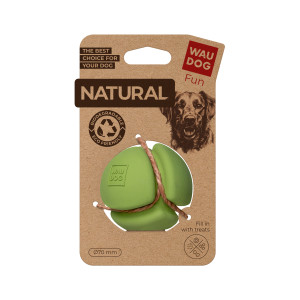 Іграшка для собак WAUDOG Fun Natural М’яч, біорозкладна гума, діаметр 7 см
