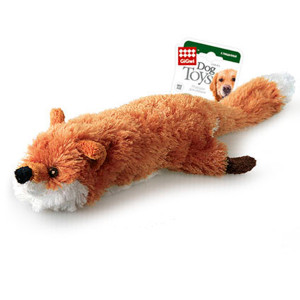 Игрушка для собак Лиса с большой пищалкой GiGwi Catch&fetch, искусственный мех, 63 см
