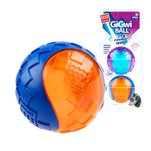 Іграшка для собак Два м'яча з пискавкою GiGwi Ball, TPR гума, 6 см