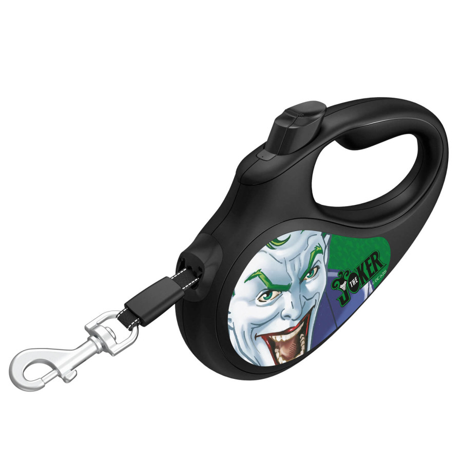 Повідець-рулетка для собак WAUDOG R-leash, малюнок "Джокер Зелений"