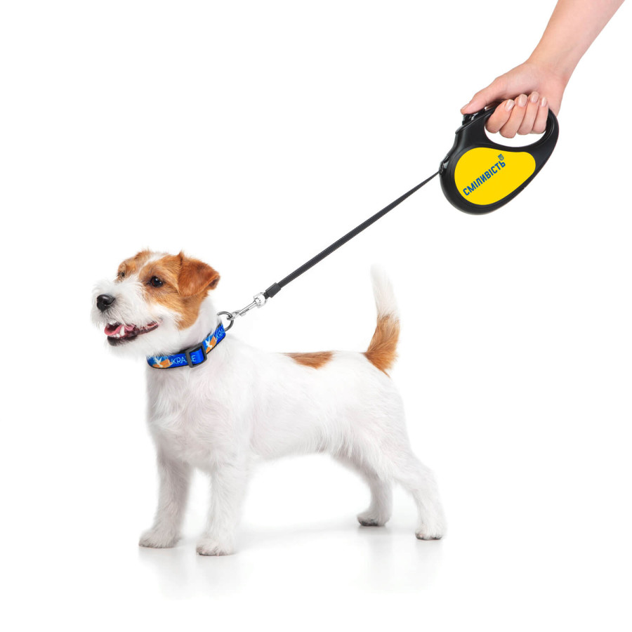 Повідець-рулетка для собак WAUDOG R-leash, малюнок "Сміливість"
