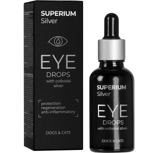 СУПЕРІУМ Сільвер краплі очні з колоїдним сріблом для котів та собак, 30 мл