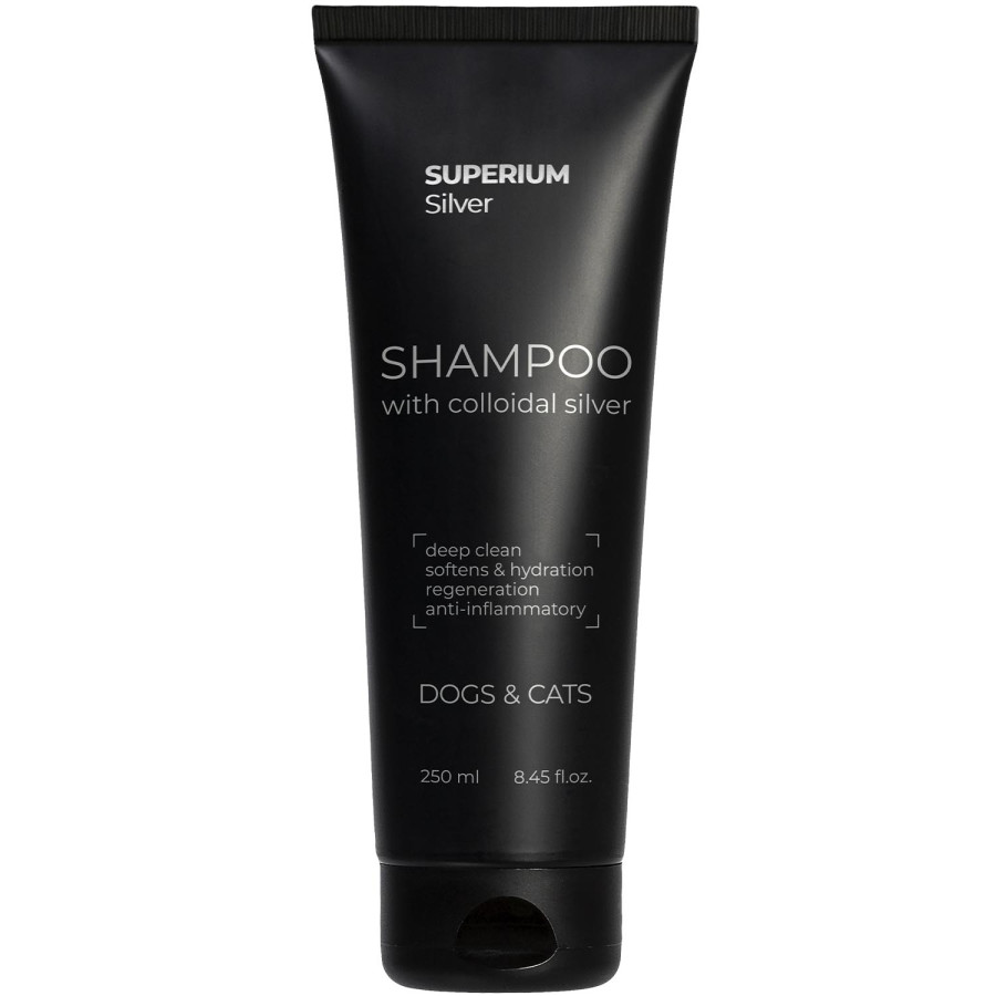 СУПЕРІУМ Сільвер шампунь універсальний з колоїдним сріблом для котів та собак, 250 мл