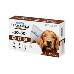 СУПЕРІУМ Панацея, протипаразитарні краплі на холку для собак від 20 до 30 кг