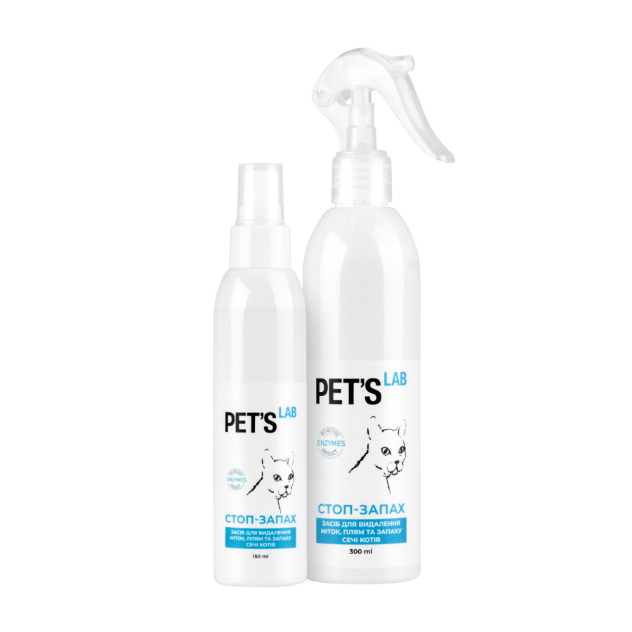 Засіб для усунення плям і запаху сечі котів "СТОП-ЗАПАХ", PET'S LAB