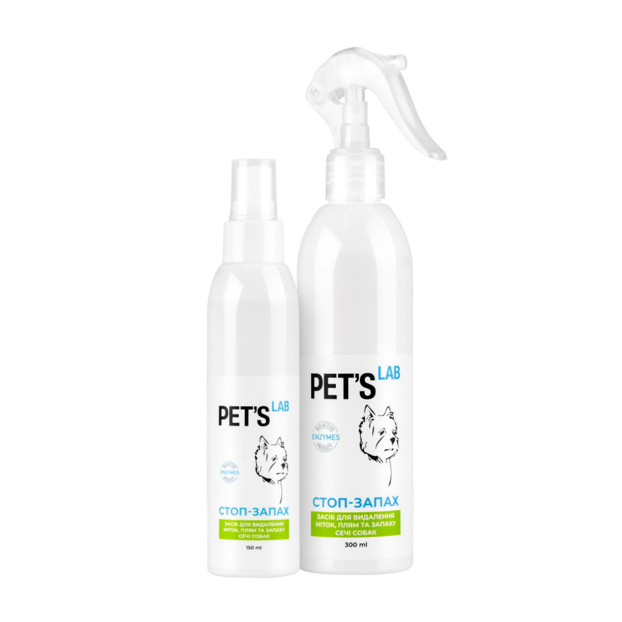 Засіб для усунення плям і запаху сечі собак "СТОП-ЗАПАХ", PET'S LAB