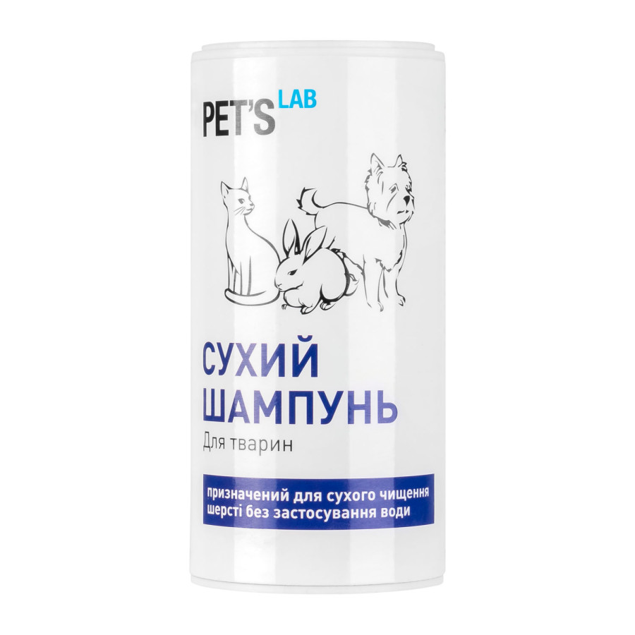 Сухий шампунь PET'S LAB для тварин, 180 г